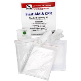 CPR & First Aid Student Training Kit, 8 Pieces