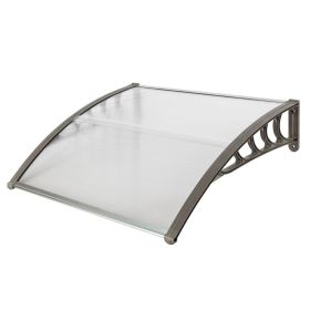 [Same Code: 43523055]HT-100 x 96cm Household Application Door & Window Rain Cover Eaves Gray Holder