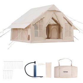 Inflatable Tents for Camping, 4-6 Person Easy Setup Blow up Tent with Hand Pump