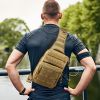 7L Large Capacity Adjustable Tactical Men's Chest Bag Outdoor Cycling Camping Waterproof Hiking Portable Waist Bag Outdoor Sports Shoulder Crossb
